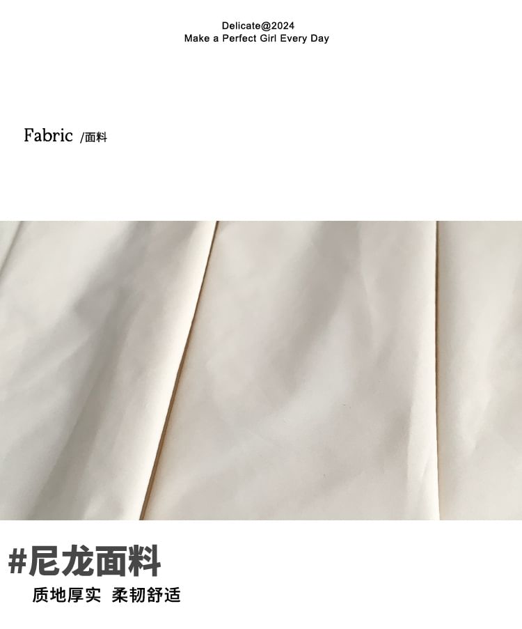 Ruffle Crossbody Plain Nylon Bag