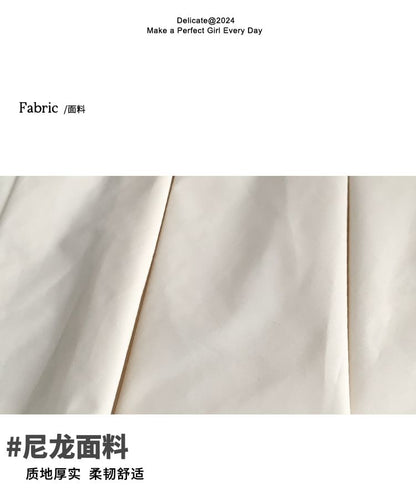 Ruffle Crossbody Plain Nylon Bag