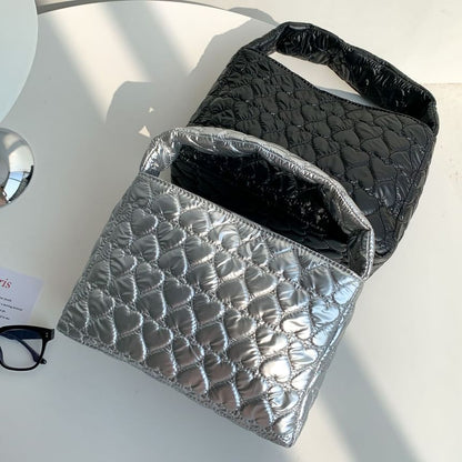 Bag Tote Heart Quilted