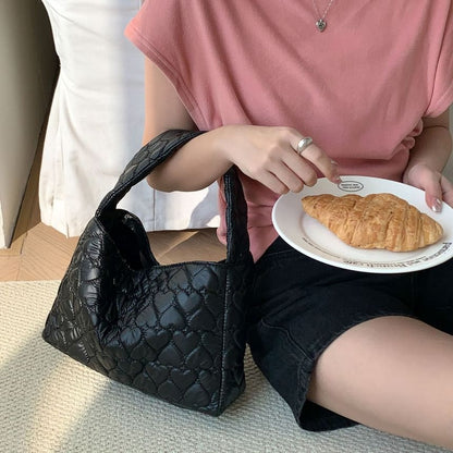 Bag Tote Heart Quilted