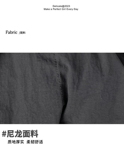 Bag Drawstring Crossbody Nylon Plain