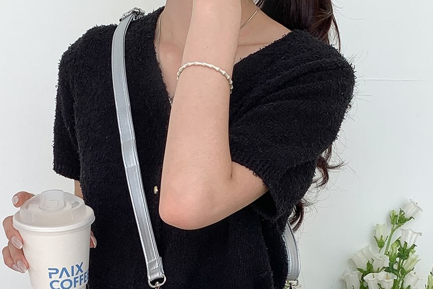 Sequin Top Bag Handle Crossbody