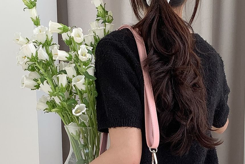 Sequin Top Bag Handle Crossbody