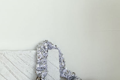 Sequin Top Bag Handle Crossbody