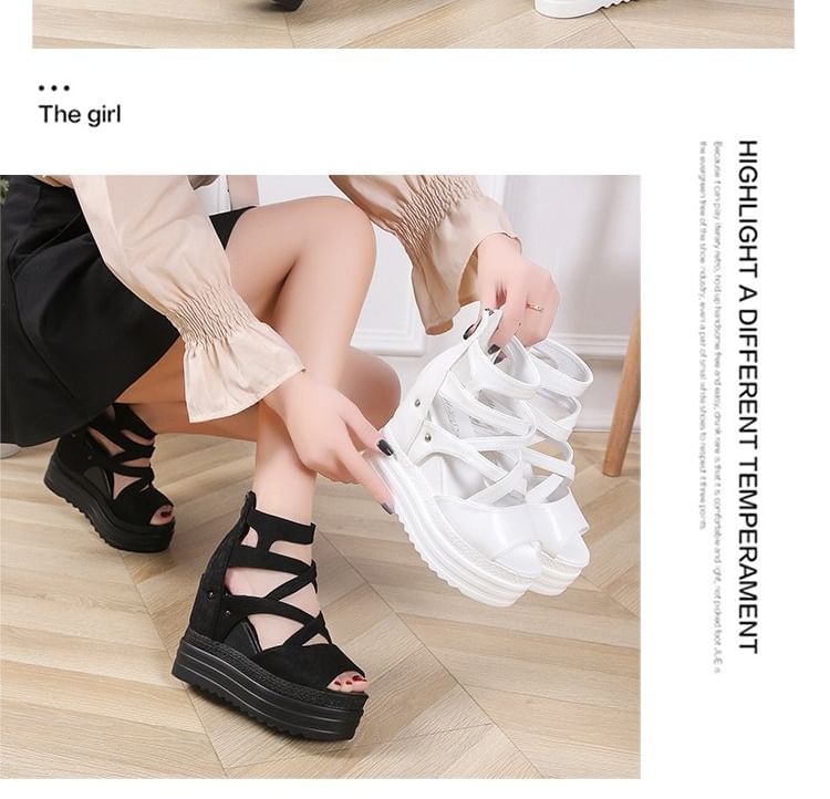 Wedge Sandals Platform Plain