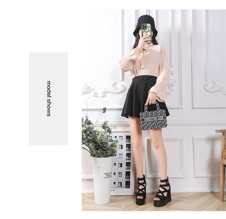 Wedge Sandals Platform Plain