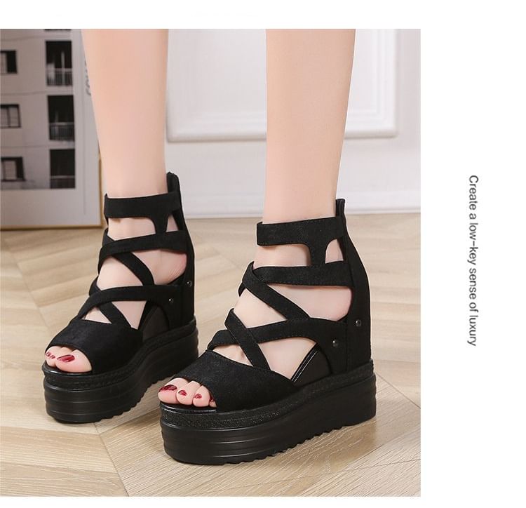 Wedge Sandals Platform Plain
