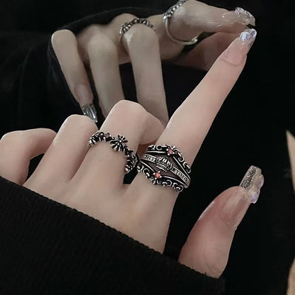 Alloy Rhinestone Ring