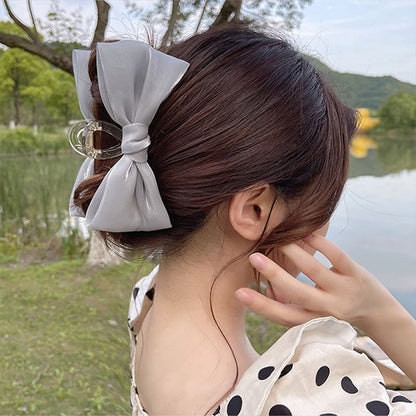 Fabric Bow Hair Claw