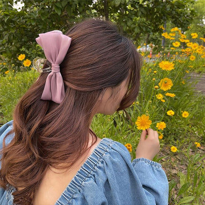 Fabric Bow Hair Claw