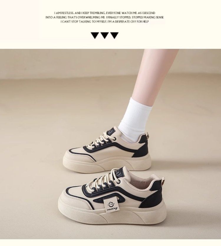 Lettering Label Platform Sneakers