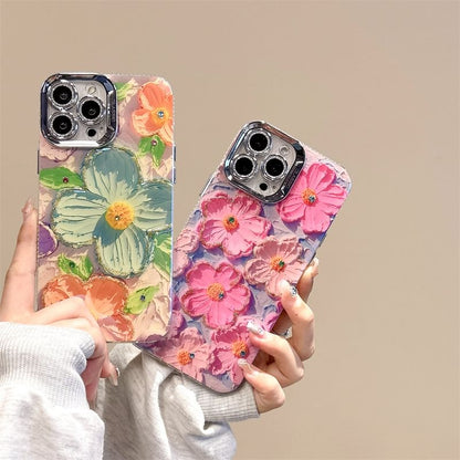 Floral Phone Case - iPhone 15 Pro Max / 15 Pro / 15 / 14 Pro Max / 14 Pro / 14 / 13 Pro Max / 13 Pro / 13 / 12 Pro Max / 12 Pro / 12 / 11