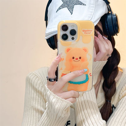 Bear Phone Case - iPhone 15 Pro Max / 15 Pro / 15 / 14 Pro Max / 14 Pro / 14 / 13 Pro Max / 13 Pro / 13 / 12 Pro Max / 12 Pro / 12 / 11