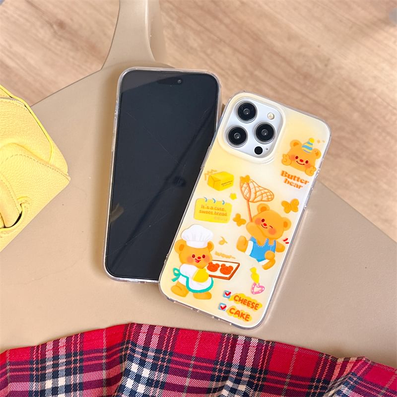 Bear Phone Case - iPhone 15 Pro Max / 15 Pro / 15 / 14 Pro Max / 14 Pro / 14 / 13 Pro Max / 13 Pro / 13 / 12 Pro Max / 12 Pro / 12 / 11