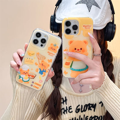 Bear Phone Case - iPhone 15 Pro Max / 15 Pro / 15 / 14 Pro Max / 14 Pro / 14 / 13 Pro Max / 13 Pro / 13 / 12 Pro Max / 12 Pro / 12 / 11