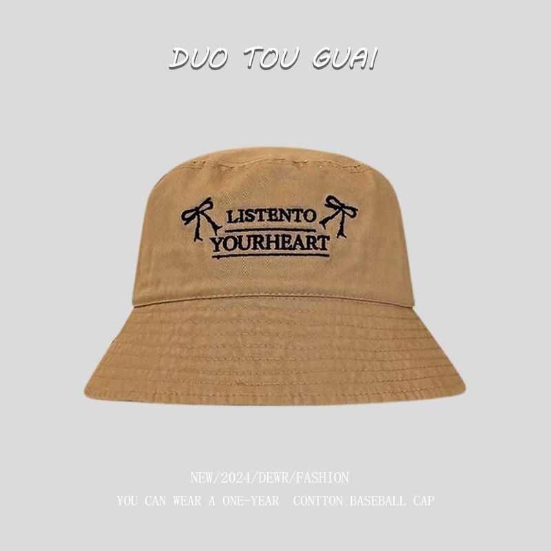 Embroidered Hat Lettering Bucket