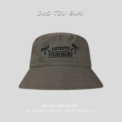 Embroidered Hat Lettering Bucket