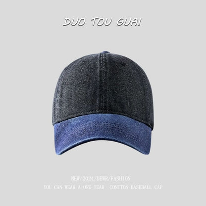 Denim Two Washed Baseball Cap Tone