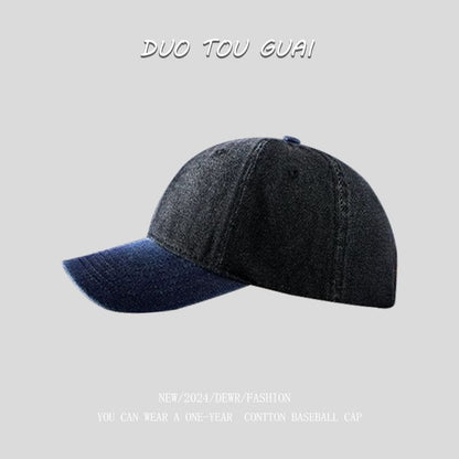 Denim Two Washed Baseball Cap Tone