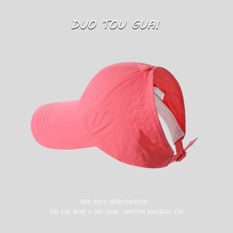 Plain Top Open Cap Baseball