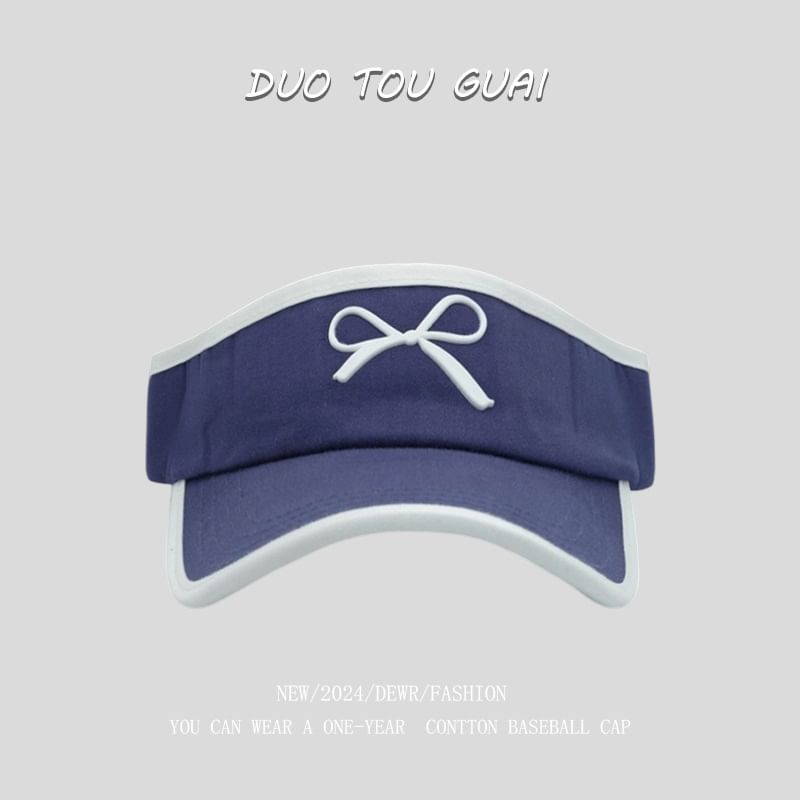 Bow Sun Contrast Trim Visor