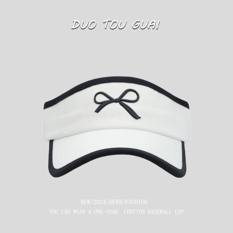 Bow Sun Contrast Trim Visor