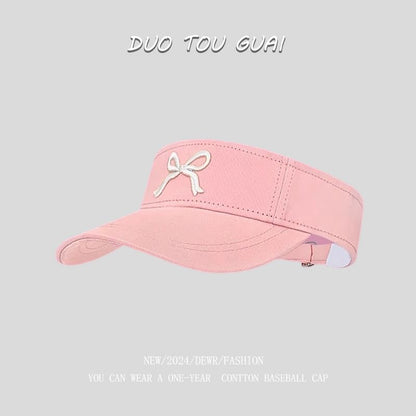 Sun Embroidered Visor Bow