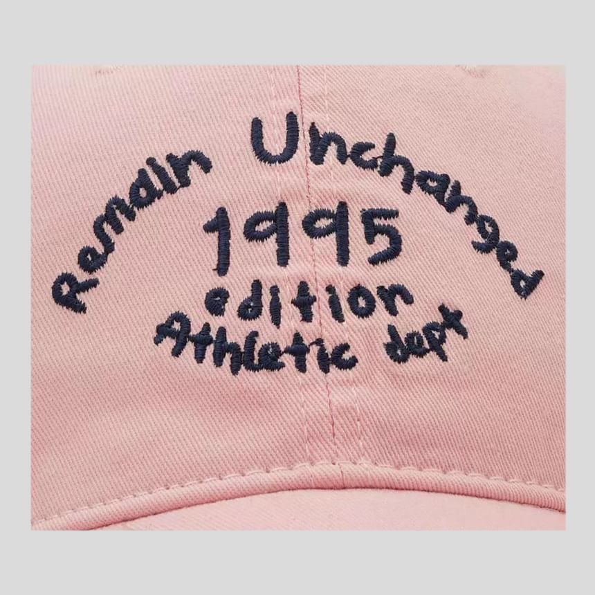 Cap Embroidered Lettering Baseball