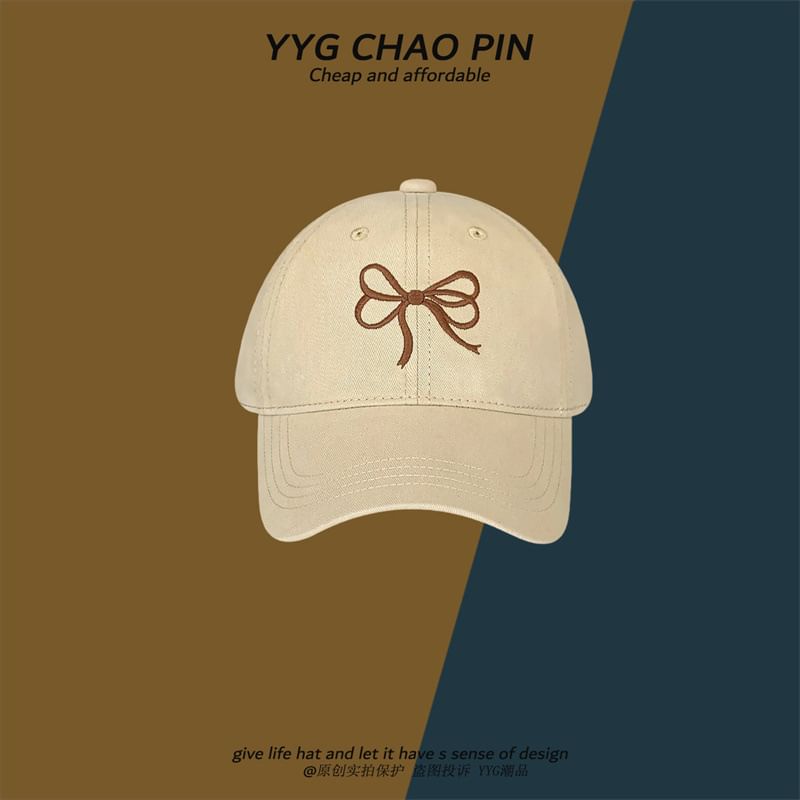 Baseball Bow Cap Embroidered