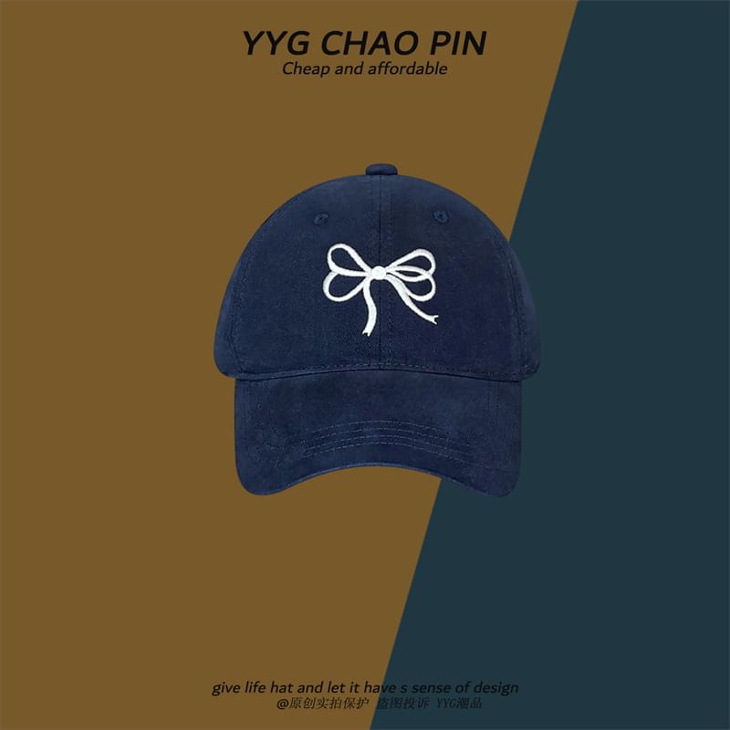 Baseball Bow Cap Embroidered