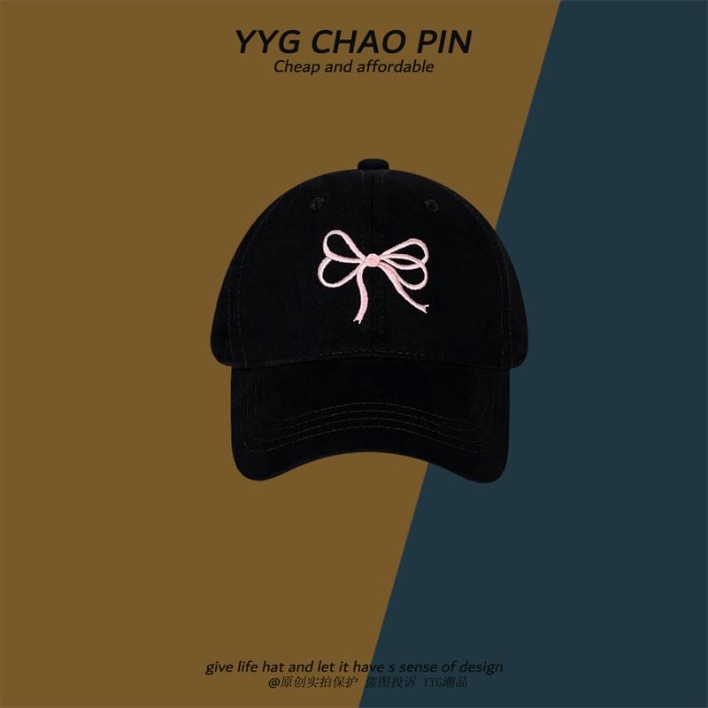 Baseball Bow Cap Embroidered
