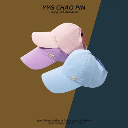 Open Top Baseball Number Cap Embroidered