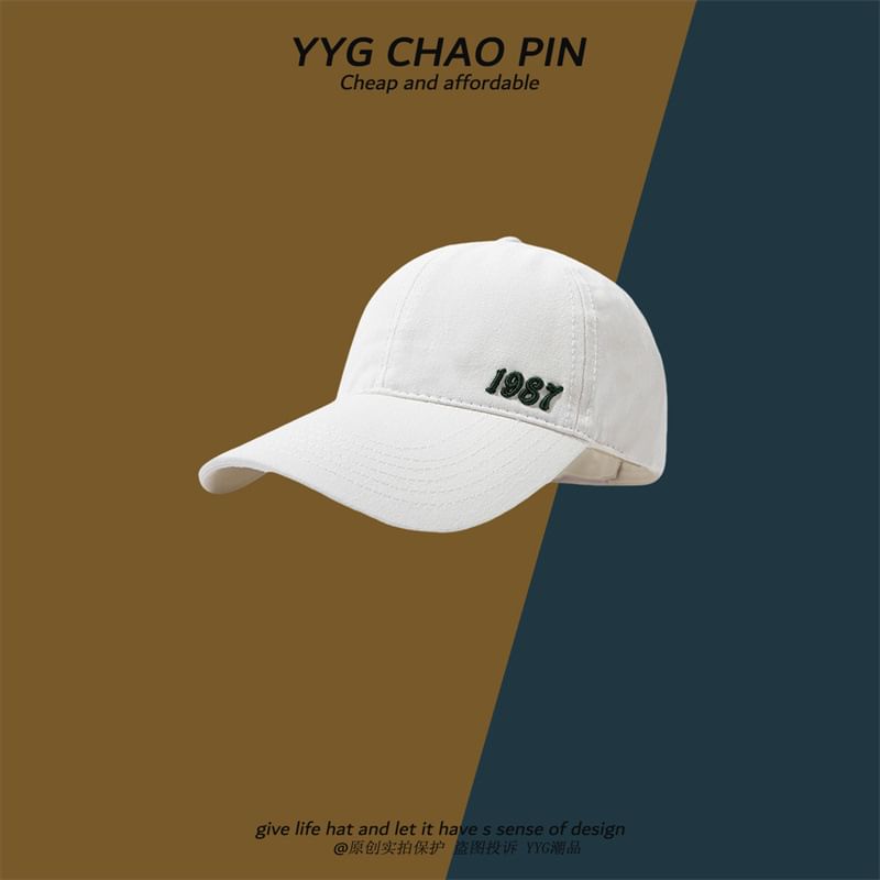 Open Top Baseball Number Cap Embroidered