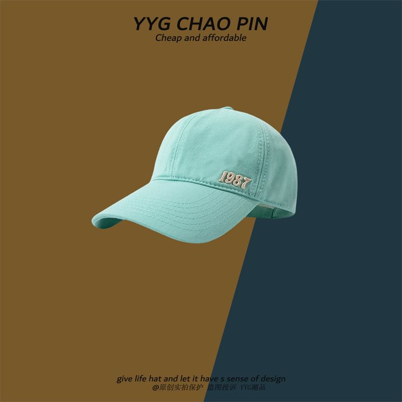 Open Top Baseball Number Cap Embroidered