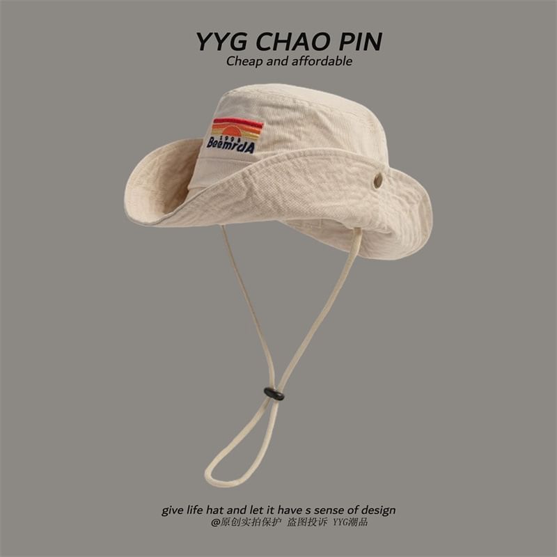 Boonie Lettering Hat Embroidered