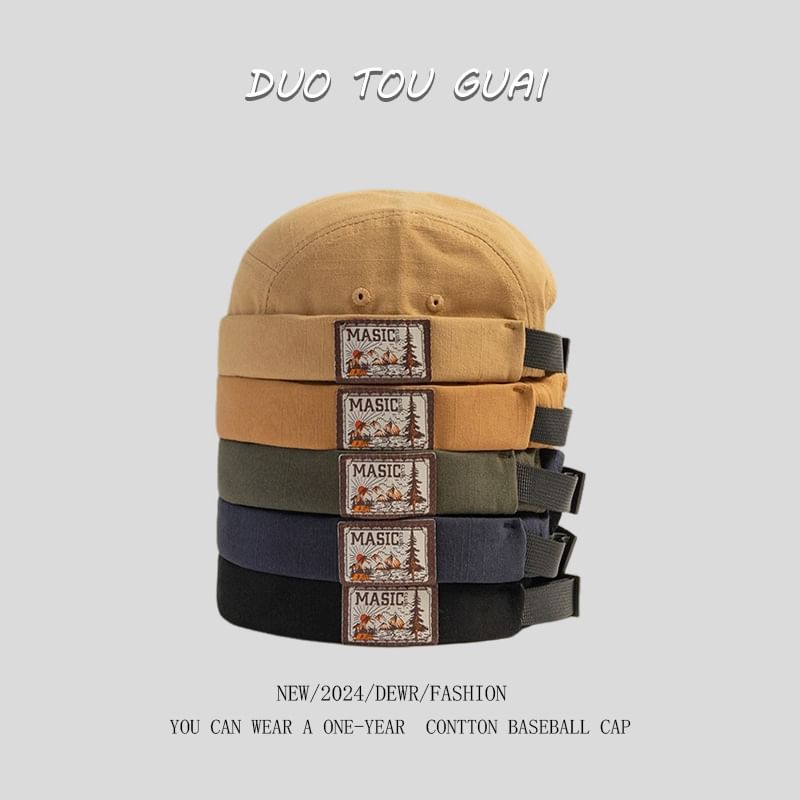 Brimless Applique Hat