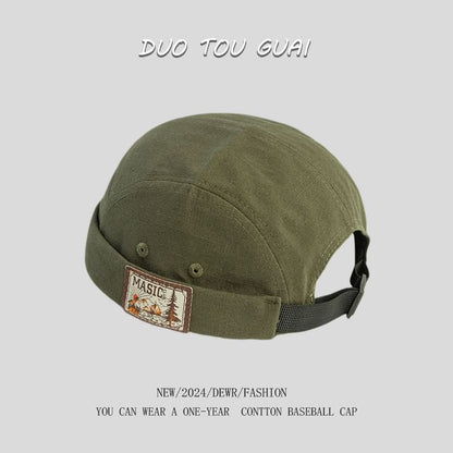 Brimless Applique Hat