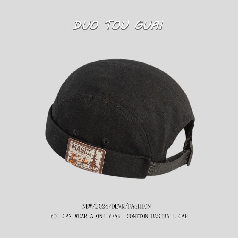 Brimless Applique Hat