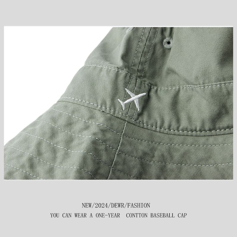 Plane Bucket Embroidered Hat