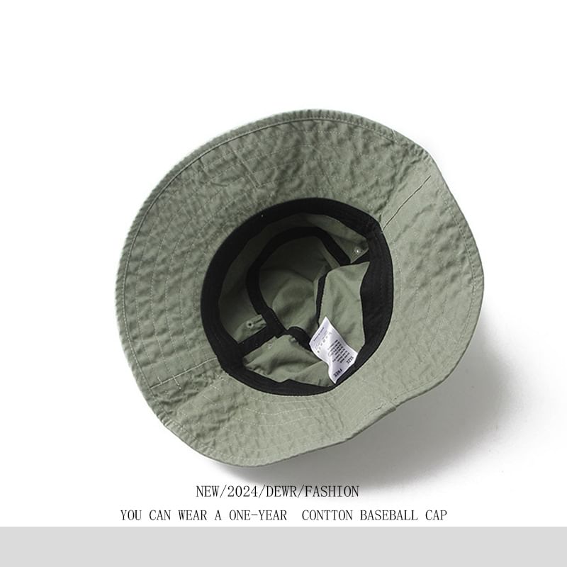 Plane Bucket Embroidered Hat