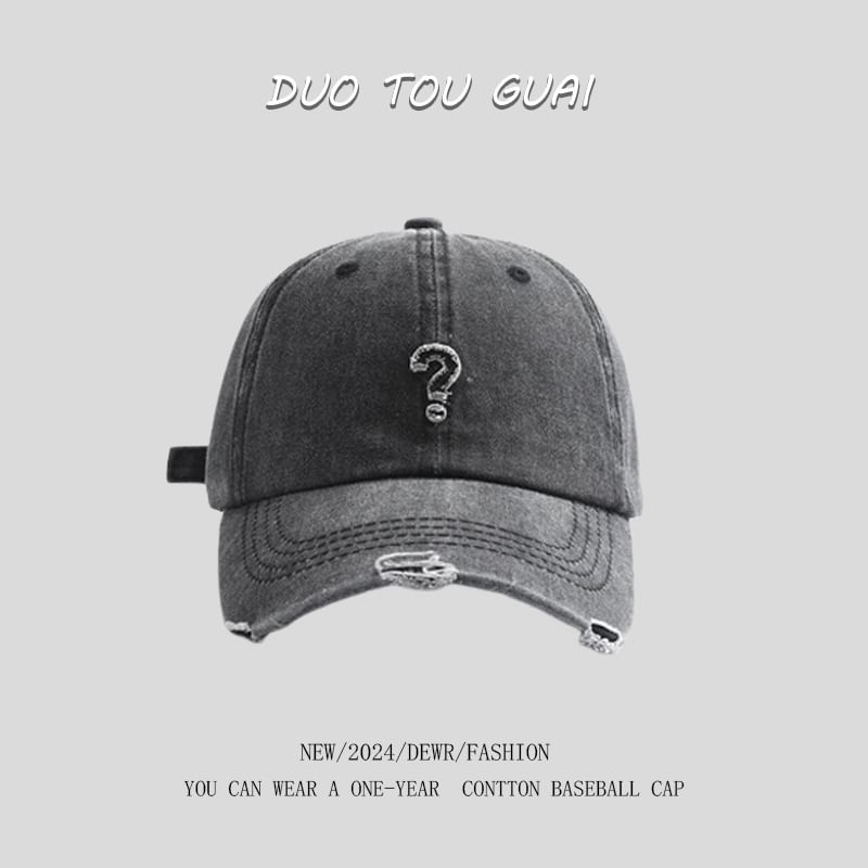 Mark Cap Baseball Distressed Question