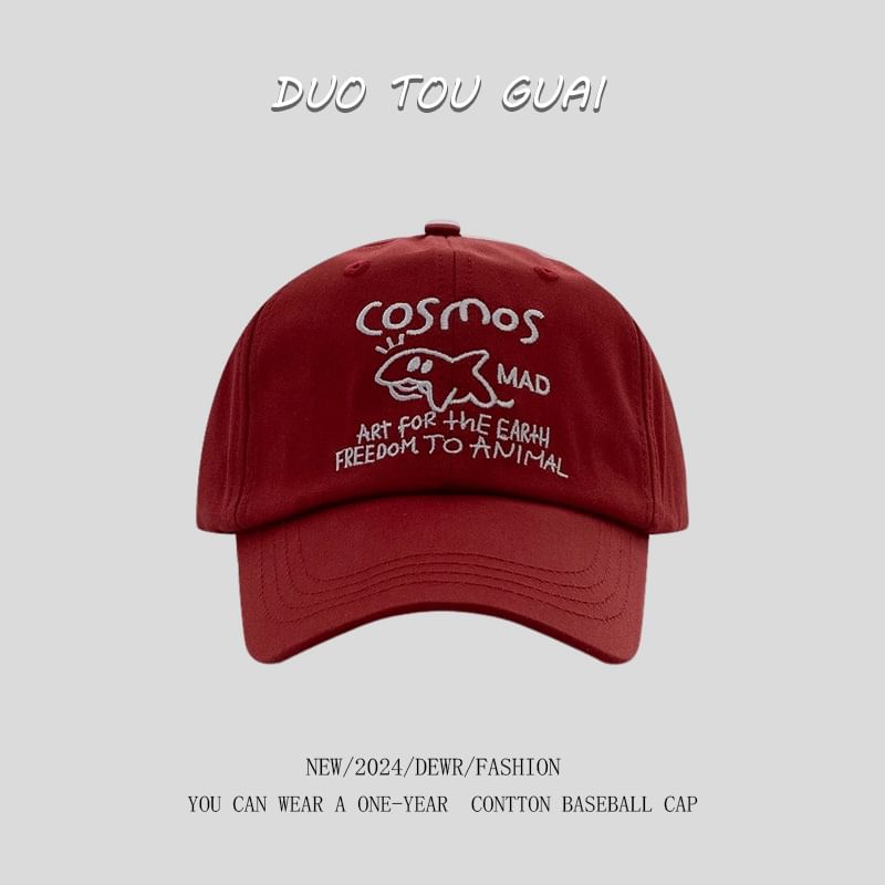 Cap Lettering Baseball Embroidered