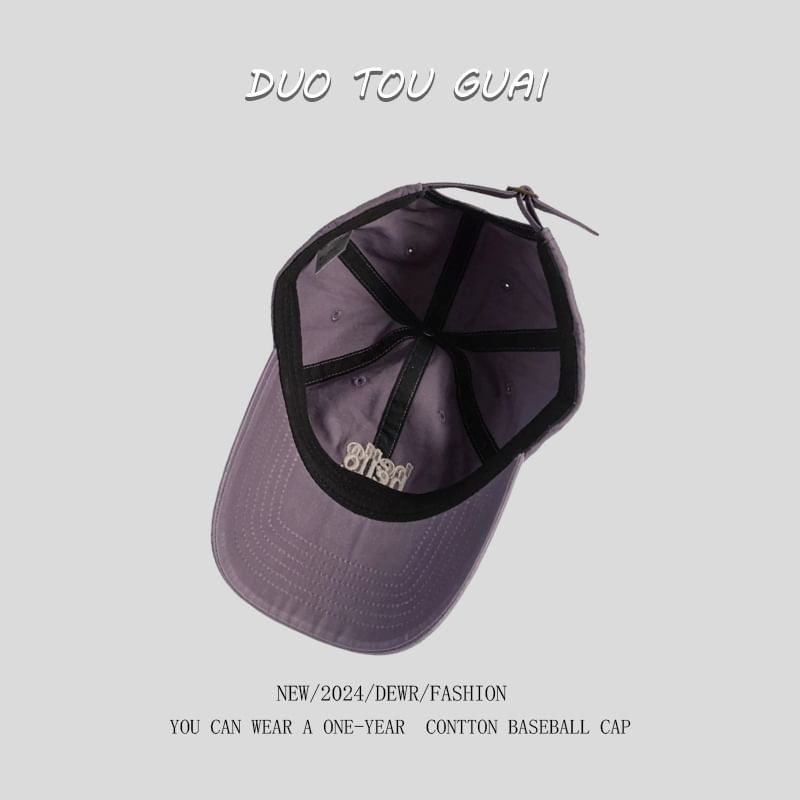 Embroidered Cap Baseball Lettering