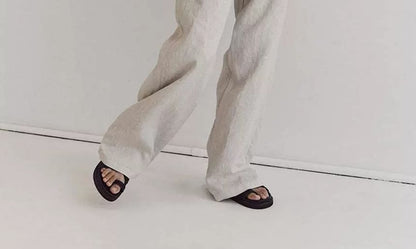 Plain Neck Round Top Knit Sleeveless