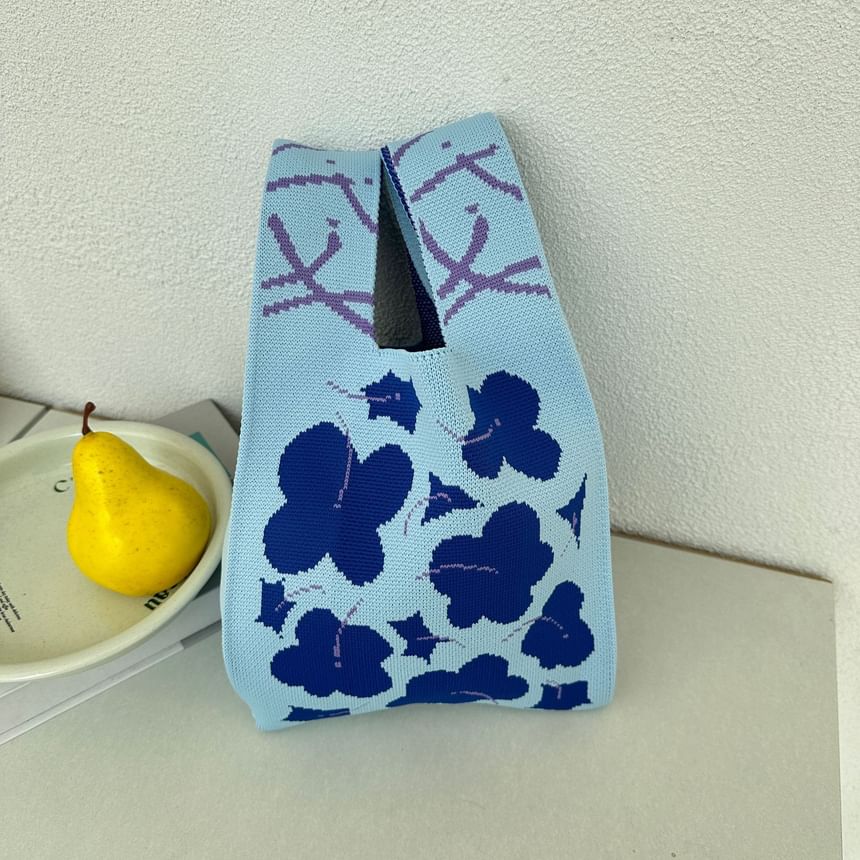 Flower Bag Knit Tote