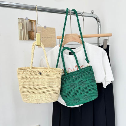 Shoulder Bag Crossbody Plain Knit /