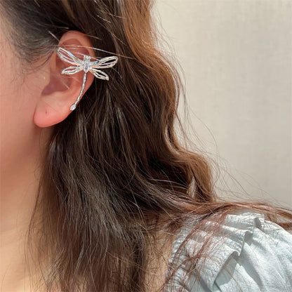 Cuff Ear Dragonfly Floral Alloy /