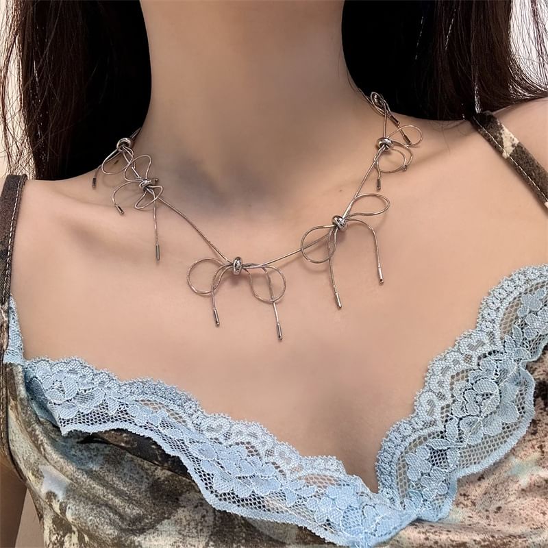 Alloy Bow Choker