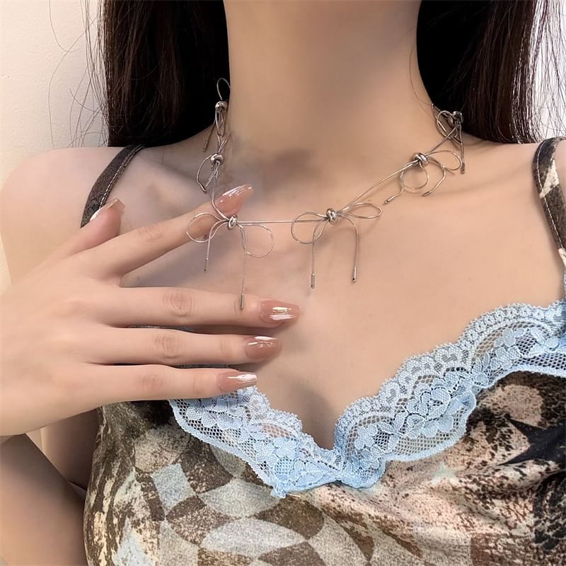 Alloy Bow Choker