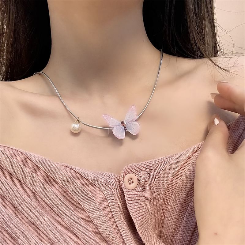 Alloy Butterfly Choker